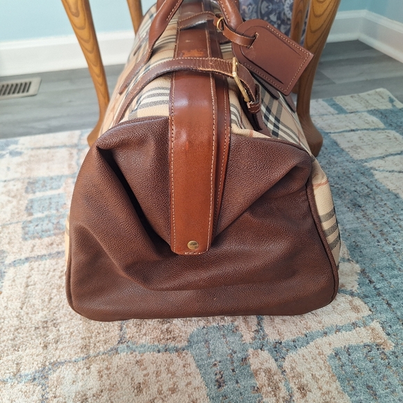 Rare Vintage Burberrys Haymarket Duffle Doctor Bag - Picture 7 of 15